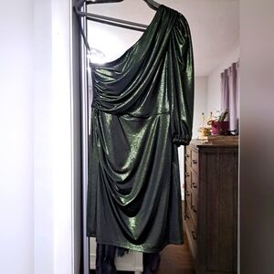 Metallic Green Dress
